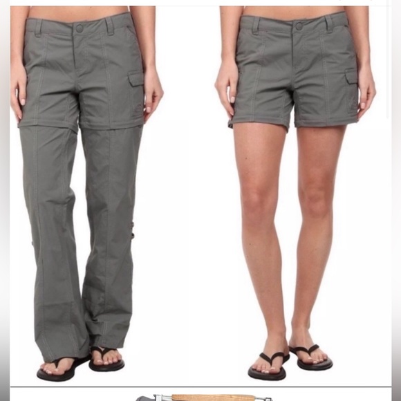 The North Face Gray Paramount Valley Convertible Hiking Pants Women's Size 12 - Picture 4 of 7